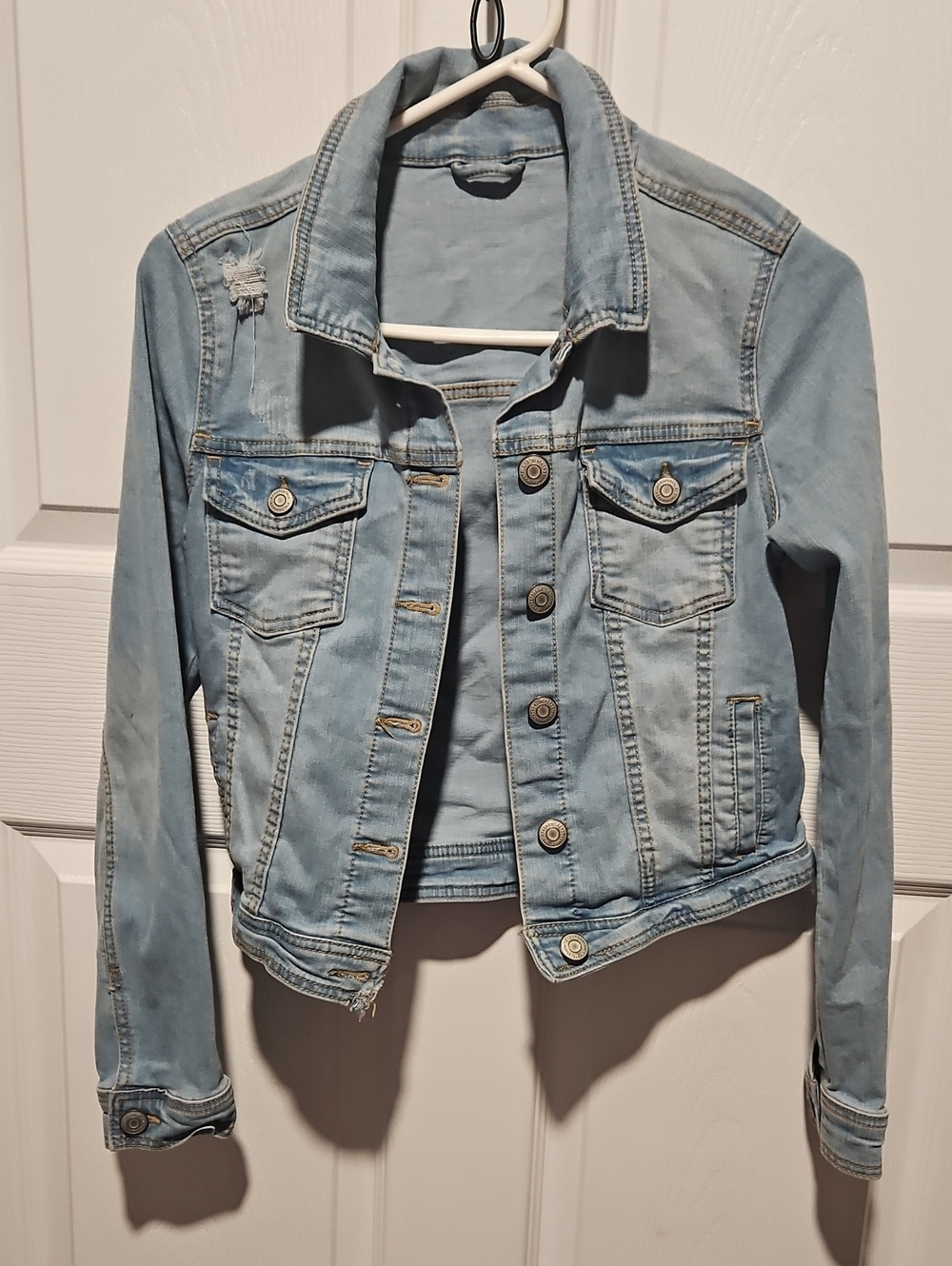 Soource Unknown Light Blue Denim Jacket - Women's Classic Jean Jacket Size S